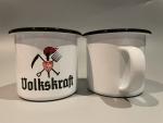 Emaille Tasse "Volkskraft"